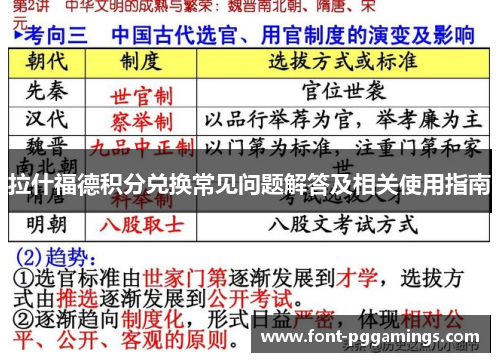 拉什福德积分兑换常见问题解答及相关使用指南 拉什福德积分兑换常见问题解答及相关使用指南