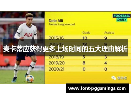 麦卡蒂应获得更多上场时间的五大理由解析